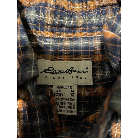 Men’s Thick Eddie Bauer Button Front Shirt Size M - Picture 3 of 3